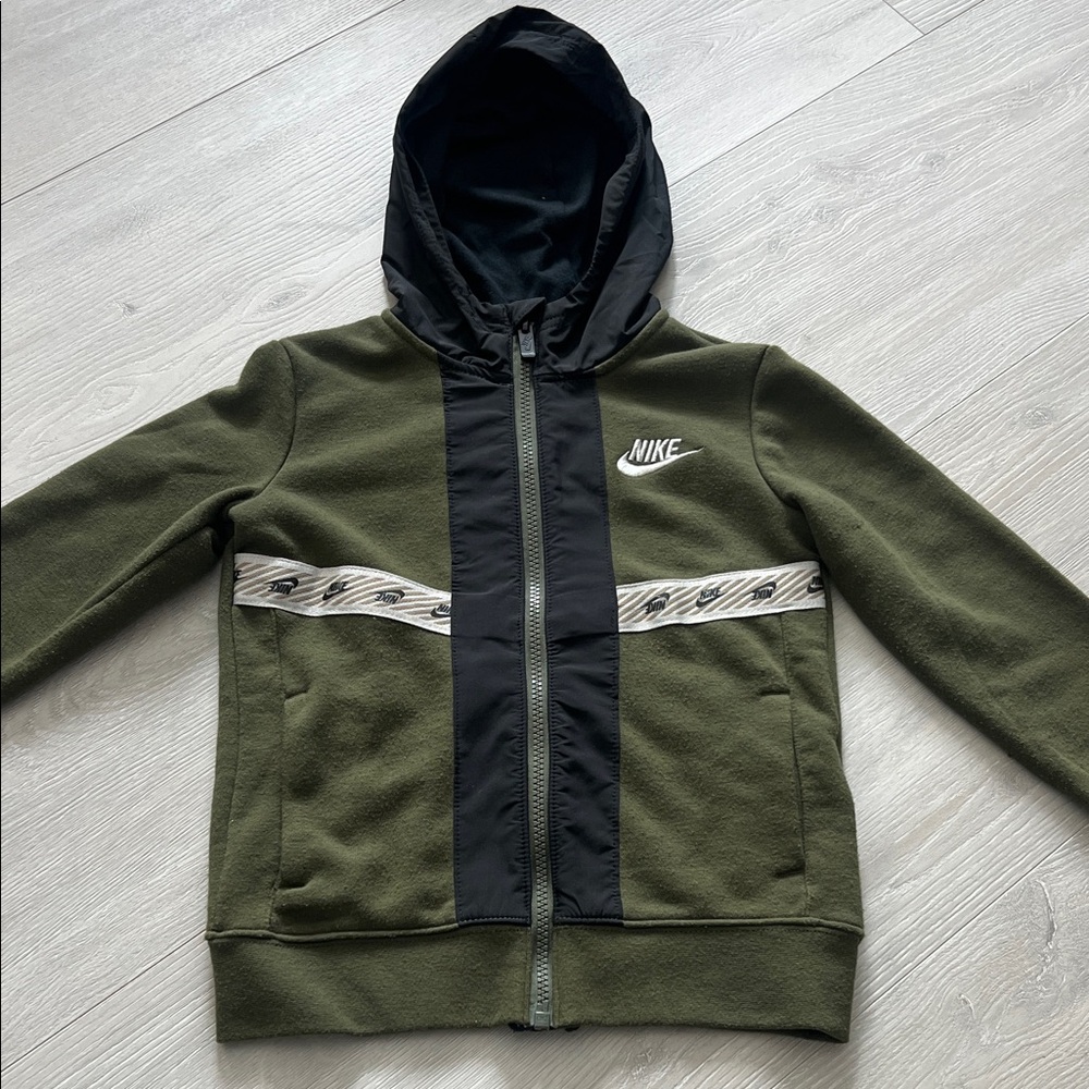 Nike Kids Dark Green and Black Jacket
